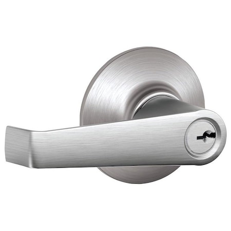 Elan Series Entry Lock, Solid Brass, Satin Chrome